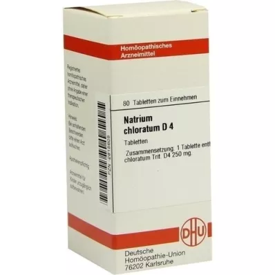 NATRIUM CHLORATUM D 4 tablete, 80 kom