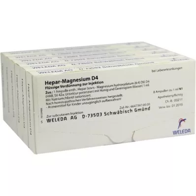 HEPAR MAGNESIUM D 4 ampule, 48X1 ml