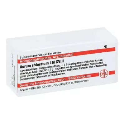 AURUM CHLORATUM LM XVIII Globule, 5 g
