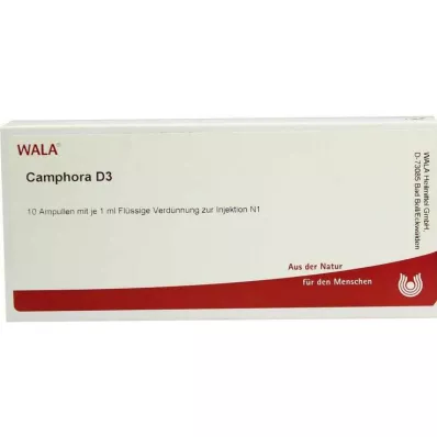 CAMPHORA D 3 ampule, 10X1 ml