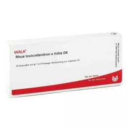 RHUS TOXICODENDRON E foliis D 6 ampula, 10X1 ml