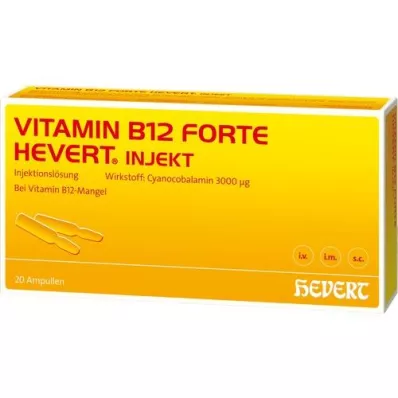 VITAMIN B12 HEVERT forte injekt ampule, 20X2 ml