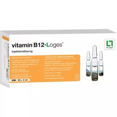 VITAMIN B12-LOGES Otopina za injekcije ampule, 50X2 ml