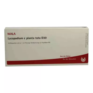 LYCOPODIUM E planta tota D 30 ampula, 10X1 ml