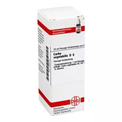 CARBO VEGETABILIS D 6 Razrjeđenje, 20 ml
