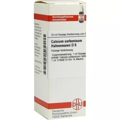 CALCIUM CARBONICUM Hahnemanni D 6 razrjeđenje, 20 ml