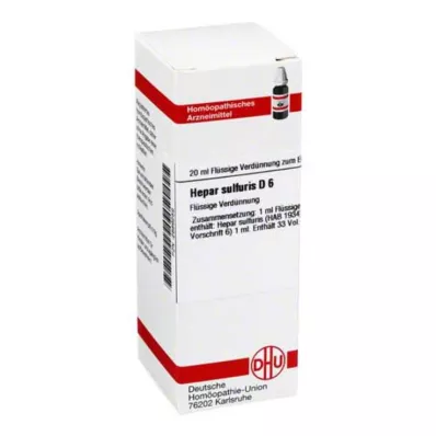 HEPAR SULFURIS D 6 Razrjeđenje, 20 ml