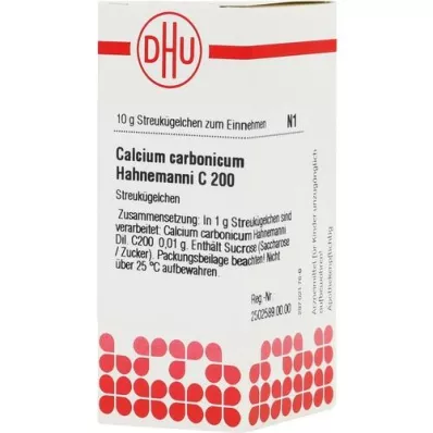 CALCIUM CARBONICUM Hahnemanni C 200 globule, 10 g