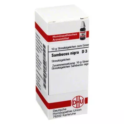 SAMBUCUS NIGRA D 3 globule, 10 g