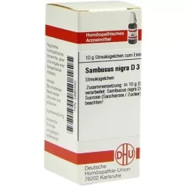 SAMBUCUS NIGRA D 3 globule, 10 g