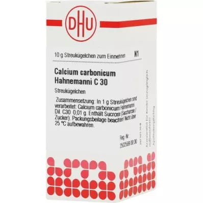 CALCIUM CARBONICUM Hahnemanni C 30 globula, 10 g