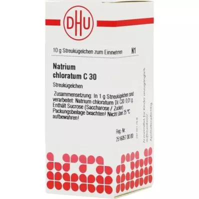 NATRIUM CHLORATUM C 30 globula, 10 g
