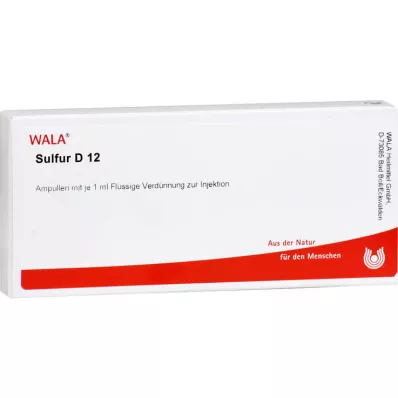 SULFUR D 12 ampula, 10X1 ml