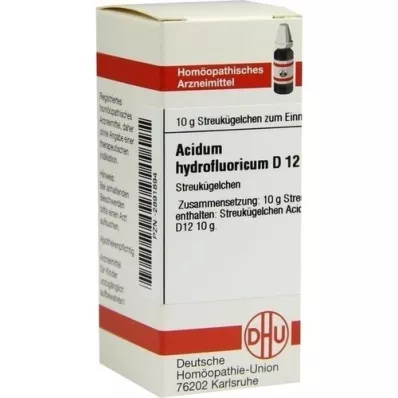 ACIDUM HYDROFLUORICUM D 12 globula, 10 g