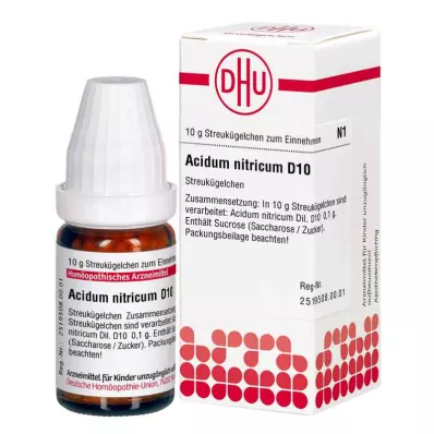 ACIDUM NITRICUM D 10 globula, 10 g