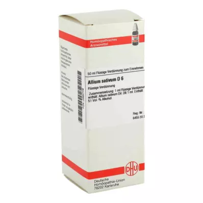 ALLIUM SATIVUM D 6 Razrjeđenje, 50 ml