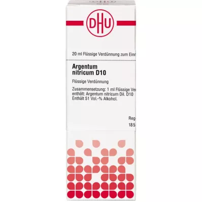 ARGENTUM NITRICUM D 10 razrjeđenje, 20 ml