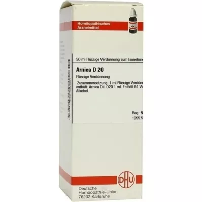 ARNICA D 20 razrjeđenje, 50 ml