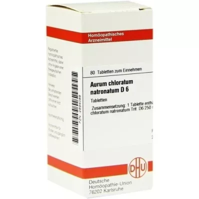 AURUM CHLORATUM NATRONATUM D 6 tableta, 80 kom