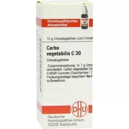 CARBO VEGETABILIS C 30 globula, 10 g