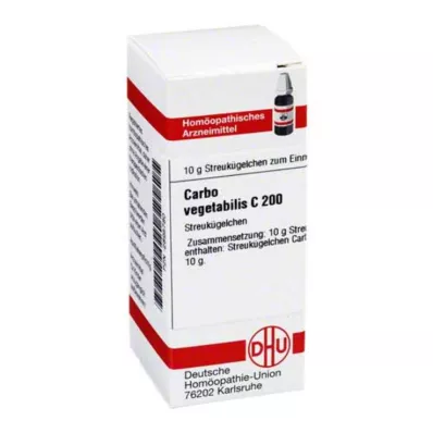 CARBO VEGETABILIS C 200 globule, 10 g