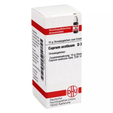CUPRUM ACETICUM D 30 globula, 10 g