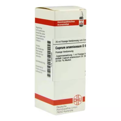 CUPRUM ARSENICOSUM D 6 Razrjeđenje, 20 ml