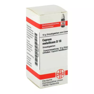 CUPRUM METALLICUM D 10 globula, 10 g