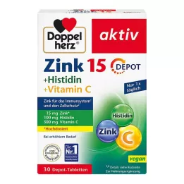 DOPPELHERZ Cink + histidin depo tablete active, 30 kom