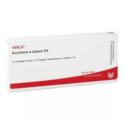 ACONITUM E tubere D 4 ampule, 10X1 ml