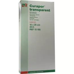 CURAPOR Obloga za rane sterilna prozirna 10x25 cm, 25 kom