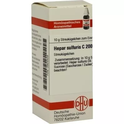 HEPAR SULFURIS C 200 globule, 10 g