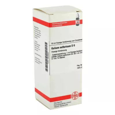 KALIUM SULFURICUM D 6 Razrjeđenje, 50 ml
