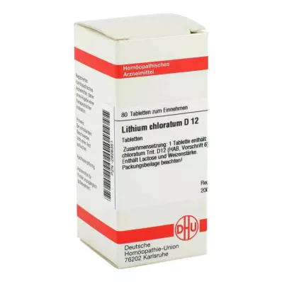 LITHIUM CHLORATUM D 12 tableta, 80 kom LITHIUM CHLORATUM D 12 tableta, 80 kom