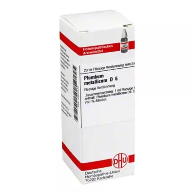 PLUMBUM METALLICUM D 6 Razrjeđenje, 20 ml