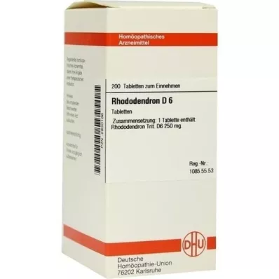 RHODODENDRON D 6 tableta, 200 kom