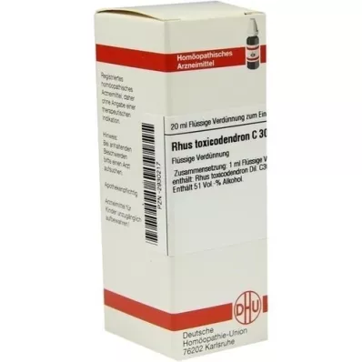 RHUS TOXICODENDRON C 30 razrjeđenje, 20 ml