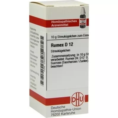 RUMEX D 12 globula, 10 g