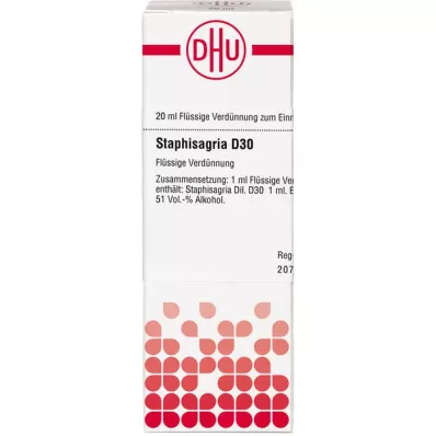 STAPHISAGRIA D 30 razrjeđenje, 20 ml