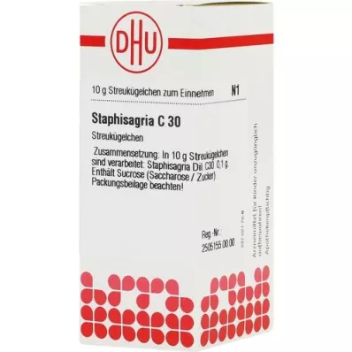 STAPHISAGRIA C 30 globula, 10 g