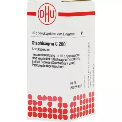STAPHISAGRIA C 200 globule, 10 g