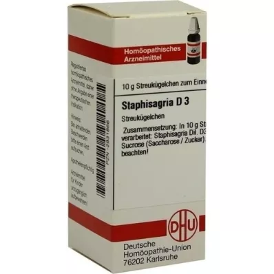 STAPHISAGRIA D 3 globule, 10 g