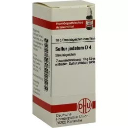 SULFUR JODATUM D 4 globule, 10 g