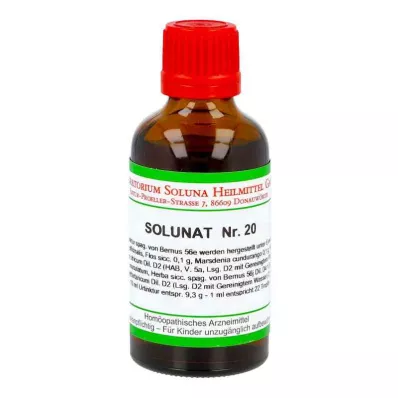 SOLUNAT br.20 kapi, 50 ml