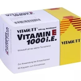 VITAGUTT Vitamin E 1000 mekih kapsula, 60 kom