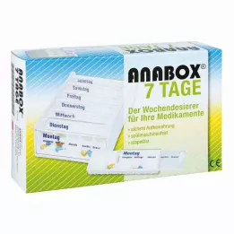 ANABOX 7 dana tjedni dozator bijeli, 1 kom