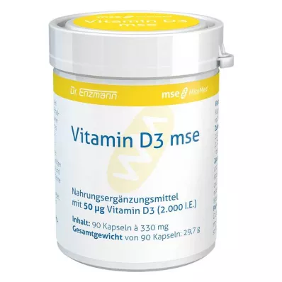 VITAMIN D3 MSE kapsule, 90 kom VITAMIN D3 MSE kapsule, 90 kom