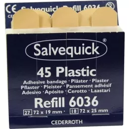 SALVEQUICK Gipsane trake vodootporne Refill 6036, 45 kom