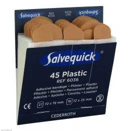 SALVEQUICK Gipsane trake vodootporne Refill 6036, 45 kom