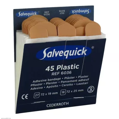 SALVEQUICK Gipsane trake vodootporne Refill 6036, 45 kom